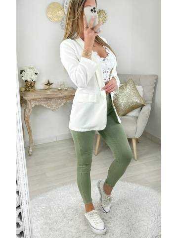 My Look Féminin| Mon joli blazer blanc "so chic",prêt à porter pour femme