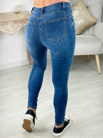 Jeans bleu push-up basique