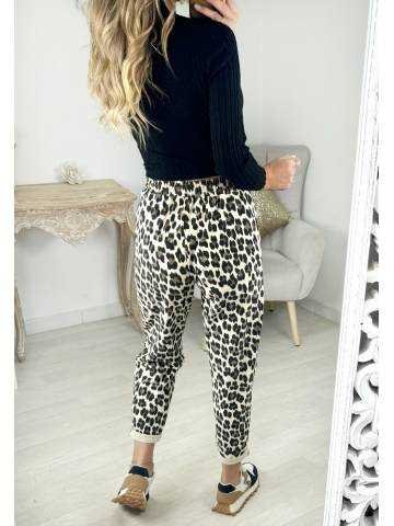 Pantalon imprimé léo & gold style jogging